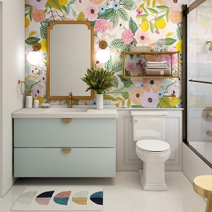 Цветная и яркая ванная комната: как преобразить санузел в Сузуне - suzun.mebel54.com | фото