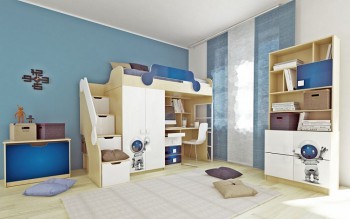 Детская комната Санни (Белый/корпус Клен) в Сузуне - suzun.mebel54.com | фото