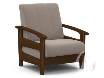 Кресло для отдыха Омега (орех лак/CATANIA COCOA) в Сузуне - suzun.mebel54.com | фото