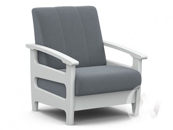 Кресло для отдыха Омега (снег лак/CATANIA SILVER) в Сузуне - suzun.mebel54.com | фото