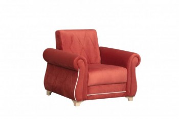 Кресло для отдыха "Порто" (микровелюр Гавайи бордо / микровельвет крем)/осн. в Сузуне - suzun.mebel54.com | фото
