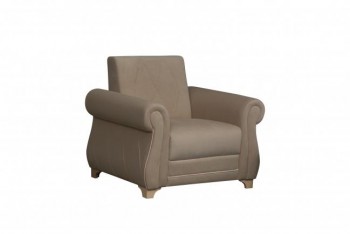 Кресло для отдыха "Порто" (велюр киви латте / микровельвет крем) в Сузуне - suzun.mebel54.com | фото