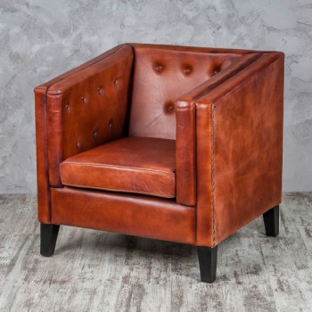 Кресло кожаное Лофт Аристократ (ширина 1100 мм) в Сузуне - suzun.mebel54.com | фото