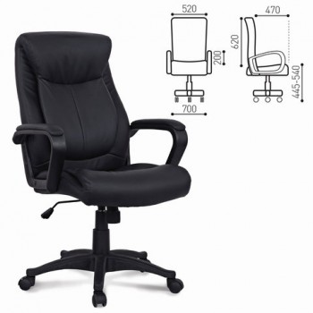 Кресло офисное BRABIX Enter EX-511 (черный) в Сузуне - suzun.mebel54.com | фото