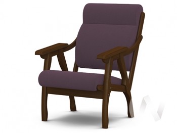 Кресло Вега-10 (орех лак/ULTRA PLUM) в Сузуне - suzun.mebel54.com | фото