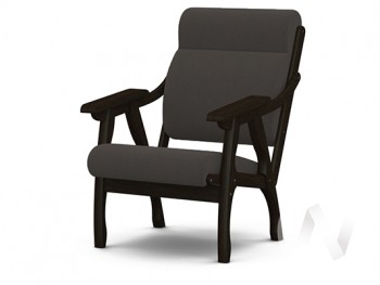 Кресло Вега-10 (венге лак/ULTRA GRAFIT) в Сузуне - suzun.mebel54.com | фото