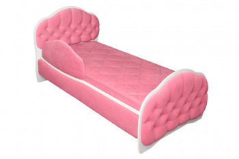 Кровать 180 Гармония 89 Розовый (мягкий бортик) в Сузуне - suzun.mebel54.com | фото