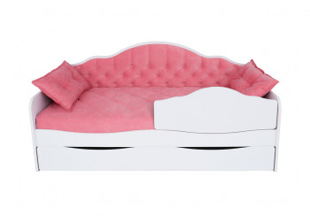 Кровать 180 серии Иллюзия Лайт 1 ящик 89 Розовый (подушки) в Сузуне - suzun.mebel54.com | фото