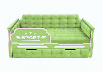 Кровать 180 серии Спорт 1 ящик 81 Фисташка (мягкие боковые накладки) в Сузуне - suzun.mebel54.com | фото
