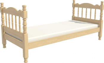 Кровать одинарная Аленка из массива сосны 800*1890 Сосна в Сузуне - suzun.mebel54.com | фото