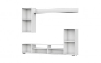 Мебель для гостиной МГС 4 (Белый/Цемент светлый) в Сузуне - suzun.mebel54.com | фото