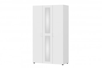 Модульная система "Токио" Шкаф трехстворчатый Белый текстурныйный в Сузуне - suzun.mebel54.com | фото