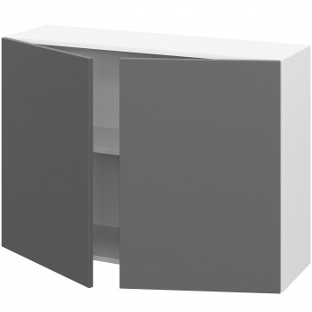 Норд ШВ 1000 Шкаф верхний (Софт смок/корпус Белый) в Сузуне - suzun.mebel54.com | фото