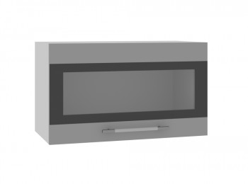 Ройс ГПГСФ 600 Шкаф верхний горизонтальный (Графит софт/корпус Серый) в Сузуне - suzun.mebel54.com | фото