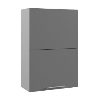 Ройс ПГПМ 600 Шкаф верхний Blum Aventos HF (Графит софт/корпус Серый) в Сузуне - suzun.mebel54.com | фото