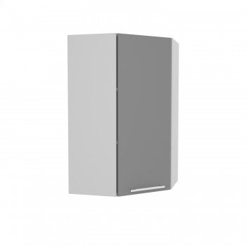 Ройс ВПУ 550 Шкаф верхний угловой высокий (Графит софт/корпус Серый) в Сузуне - suzun.mebel54.com | фото