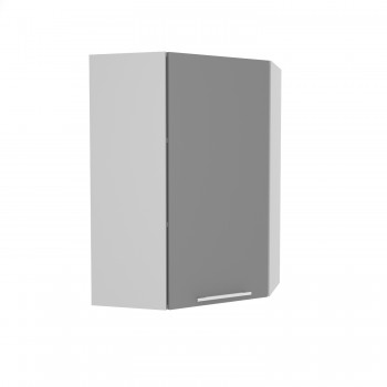 Ройс ВПУ 600 Шкаф верхний угловой высокий (Графит софт/корпус Серый) в Сузуне - suzun.mebel54.com | фото