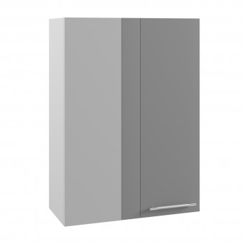 Ройс ВПУ 650 Шкаф верхний угловой высокий (Графит софт/корпус Серый) в Сузуне - suzun.mebel54.com | фото