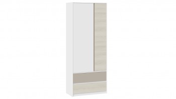 Шкаф для одежды комбинированный «Сканди» Дуб Гарден/Белый/Глиняный серый в Сузуне - suzun.mebel54.com | фото