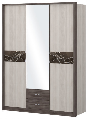 Шкаф трехстворчаты с зеркалом Шк68.1 Николь в Сузуне - suzun.mebel54.com | фото