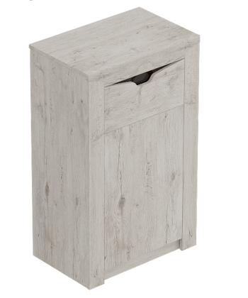 Тумба с дверцей и ящиком Соренто Дуб бонифаций/Кофе структурный матовый в Сузуне - suzun.mebel54.com | фото