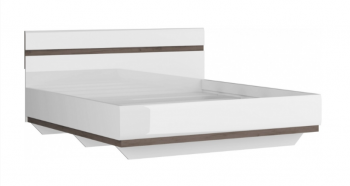 Ультра Кровать 1600 с настилом (Белый/Белый глянец) в Сузуне - suzun.mebel54.com | фото
